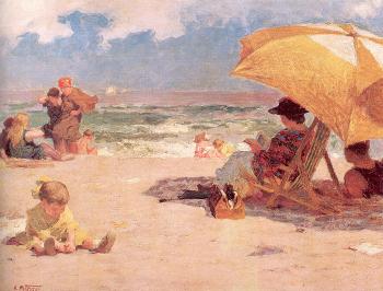 Edward Henry Potthast : At the Seaside